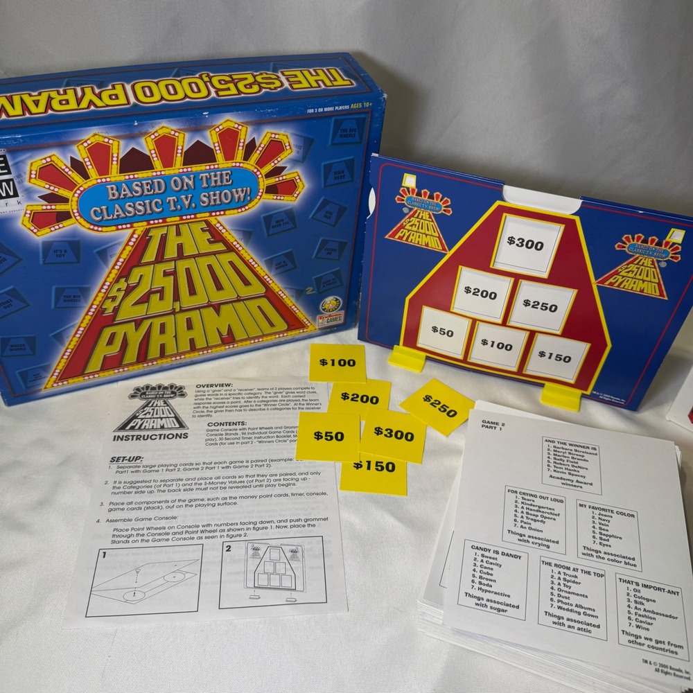 Endless Games The $25,000 Pyramid Board Game 2000 TV Show Word Game 370
